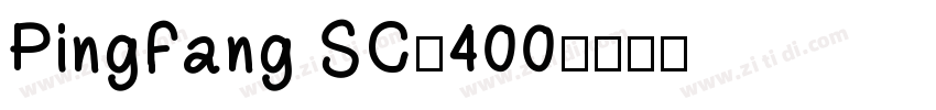 PingFang SC-400字体转换